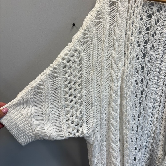 Moth Anthropologie large sweater Open-Knit Cardigan boho - Picture 4 of 10